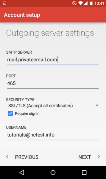 Email account setup on Android 5.x.x (Lollipop) (SMTP/IMAP/POP3)